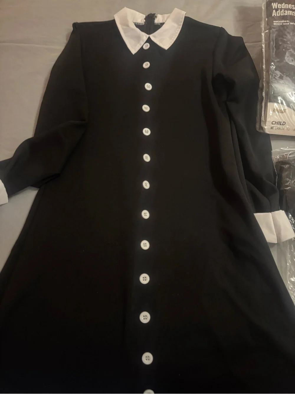 Spirit Wednesday Addams Costume - Black and White